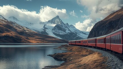 Exploring remote locations via train, with stunning views along the journey.