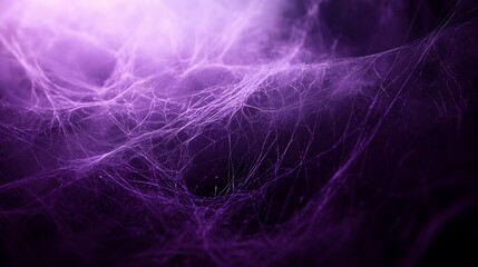 Obraz premium Purple Spider Web on Black Background, Abstract Image, Texture, Pattern Background, Wallpaper, Cover and Screen for Smartphone, PC, Laptop, 9:16 and 16:9 Format
