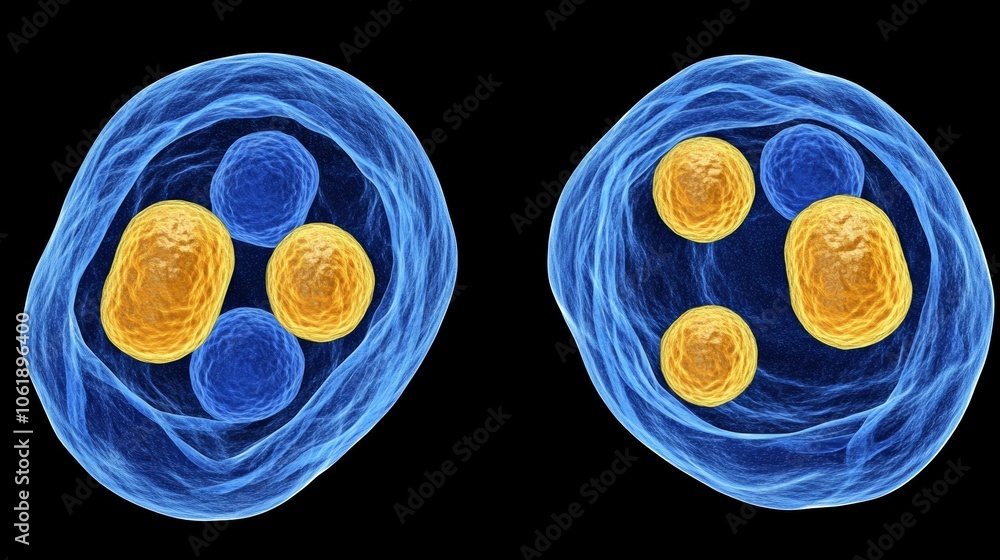 Poster microscopic visualization of sarscov2 virus particles, detailed structure and biological components 