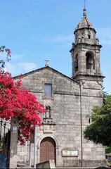Fototapeta premium Iglesia de San Martiño de O Grove, Galicia