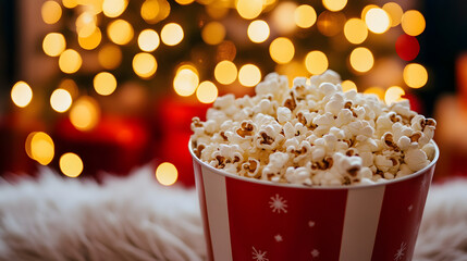 An online Christmas movie night where participants watch holiday classics together.