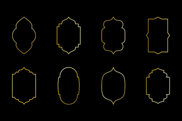 A set of simple vintage style frames