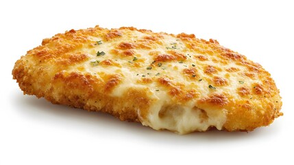 Food, Chicken or Beef Parmesan, Photo Realistic, on White Background, Abstract Image, Texture, Pattern Background, Wallpaper, Cover and Screen of Smartphone, PC, Laptop, 9:16 and 16:9 Format