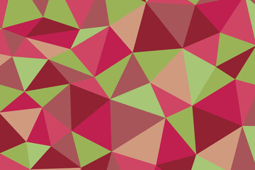 Obraz premium Polygonal rainbow mosaic background. Abstract low poly vector illustration. Triangular pattern in halftone style. Template geometric business design with triangle for poster, banner, card, flyer