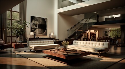 living room modern interior, close up of modern interior