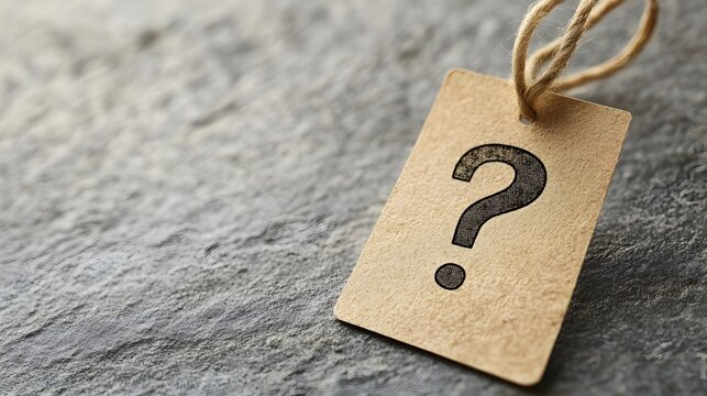 Price Tag with Question Mark Symbolizing Cost Versus Value Perception