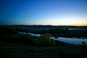 Early October morning on a small river