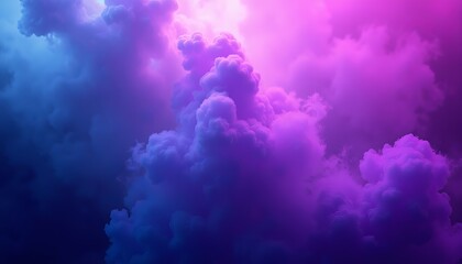 Fototapeta premium Electric smoke background with purple and pink clouds for dreamy atmospheric designs