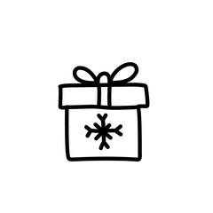 christmas line icon