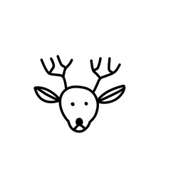 christmas line icon