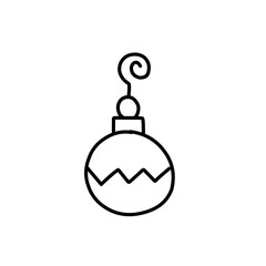christmas line icon