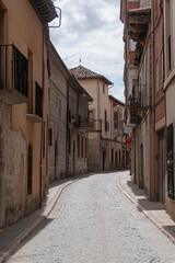 An old street in the the ancient royal town of Tordesillas. Spain
