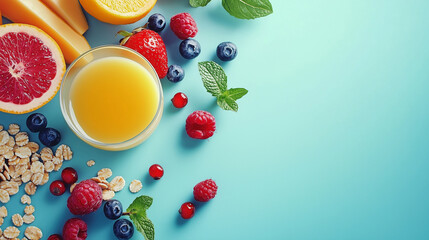 Healthy food background 