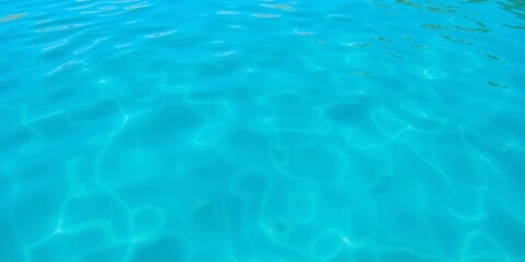 Close up view of crystal clear water ripples in a natural pond, lake, motion