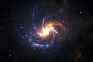 Fototapeta premium colorful nebula, deep space and cosmic clouds in galaxy with star cluster representing universe beauty and interstellar astronomy