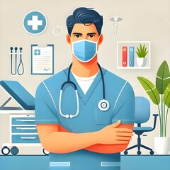 Healthcare Professional in a Clinical Setting
