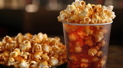 Fresh Popcorn and Soda for Movie Night