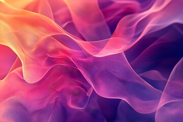 Obraz premium Dynamic Abstract Composition with Flowing Shapes in Pink and Purple, Designed to Inspire Creativity