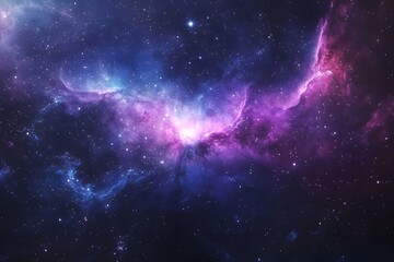 Fototapeta premium colorful nebula, deep space and cosmic clouds in galaxy with star cluster representing universe beauty and interstellar astronomy