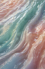 Fototapeta premium A calming abstract background featuring soft waves of pastel colors blending into each other, creating a soothing atmosphere perfect for a relaxation or wellness theme.