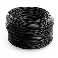 Black Electrical Wire Coil, Rolled Wire, Electrical Cable