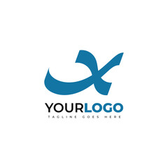 Initial X creative logo design. Creative logo template for graphic needs on a white background. Logo Design