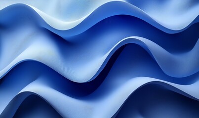 Abstract waves of soft blue fabric create a soothing and dynamic visual texture.
