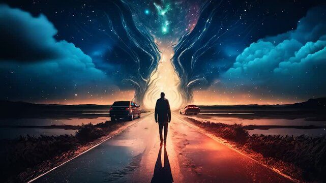 Futuristic Digital Background for AI, Data Transfer, Encryption, Tech Processes & Science Applications