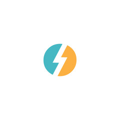 State power generation company logo design on white background. Creative logo design