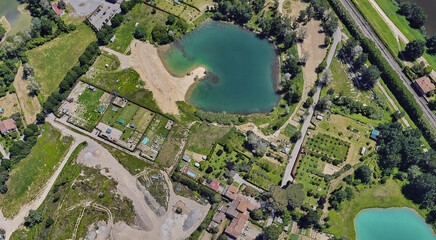 Italy, Florence, bird's-eye view, in summer