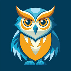 Colorful Geometric Owl Illustration
