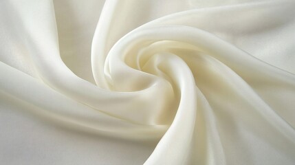 Obraz premium オフホワイトのドレープ生地素材01