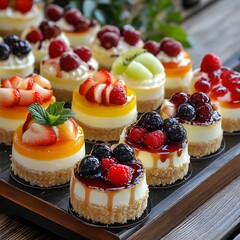 cake with berries