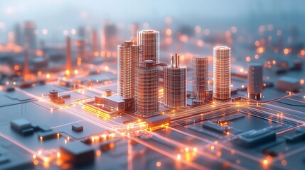 Smart City of the Future: Advanced Technology, Urban Networks, and Connected Living for Modern City Infrastructure and Sustainable Growth