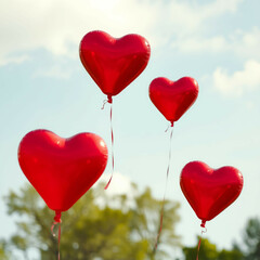 heart shaped balloons