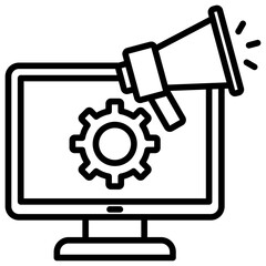 Promotion Icon Outline Icon