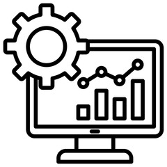 Statistic Icon Outline Icon