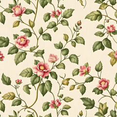 seamless pattern with flowers