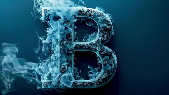 letter is surrounded by  smoke