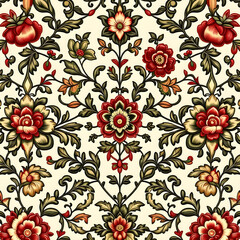 seamless pattern with flowers