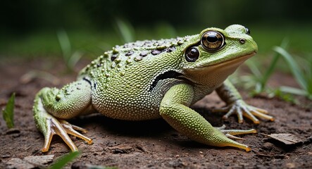 Obraz premium Cane toad on ground 