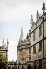 Historic Oxford University architecture with spires.