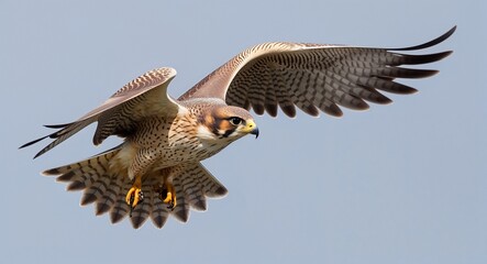 Falcon soaring high 