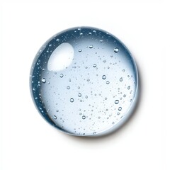 Isolated Water Droplet with Fine Details and Clarity