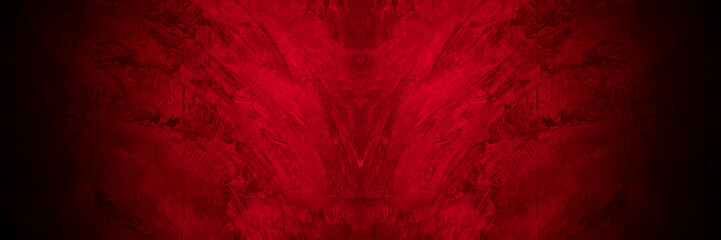 Old wall texture cement black red  background abstract dark color design are light with white gradient background.