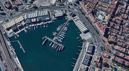 Valencia Port Aerial View, Mediterranean Hub in Spain