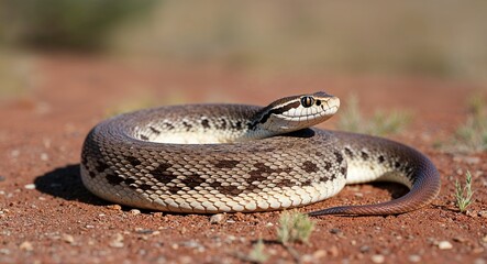 Obraz premium Rattlesnake coiled 