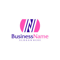 Modern letter AV logo design vector. Creative A V N logo concepts template