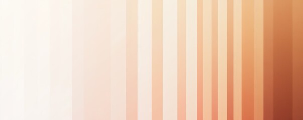 Obraz premium Bandes verticales en dégradé du blanc au terracotta.