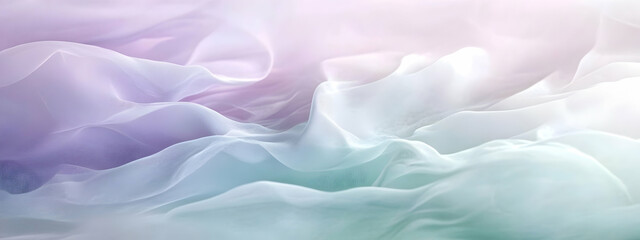 Obraz premium Abstract minimalist background design featuring layered gradients of soft lavender and mint green, creating a tranquil atmosphere